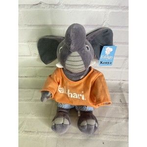 NEW Kalahari KENYA Resorts Elephant Plush Stuffed Animal Toy Gray With Outfit